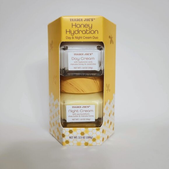NEW Trader Joes Honey Hydration Face Day and Night Cream Trader Joe's 3.5oz Hexa - Picture 4 of 13